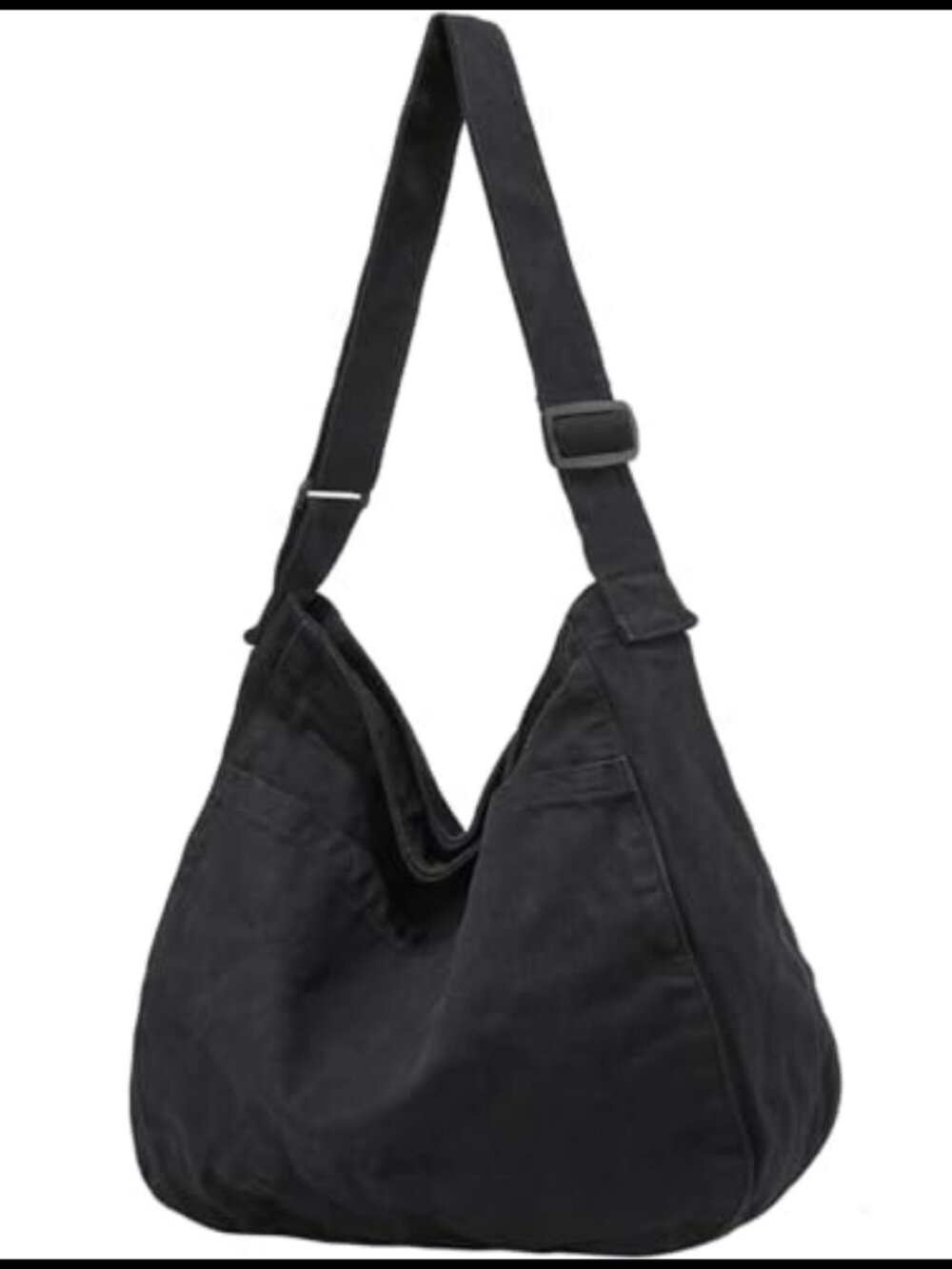Canvas Tote Bag Hobo Crossbody Shoulder Bag Large Zipper Purse